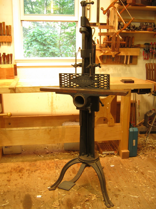 The Diamond Mortiser in its New Home The Diamond Mortiser in its New Home